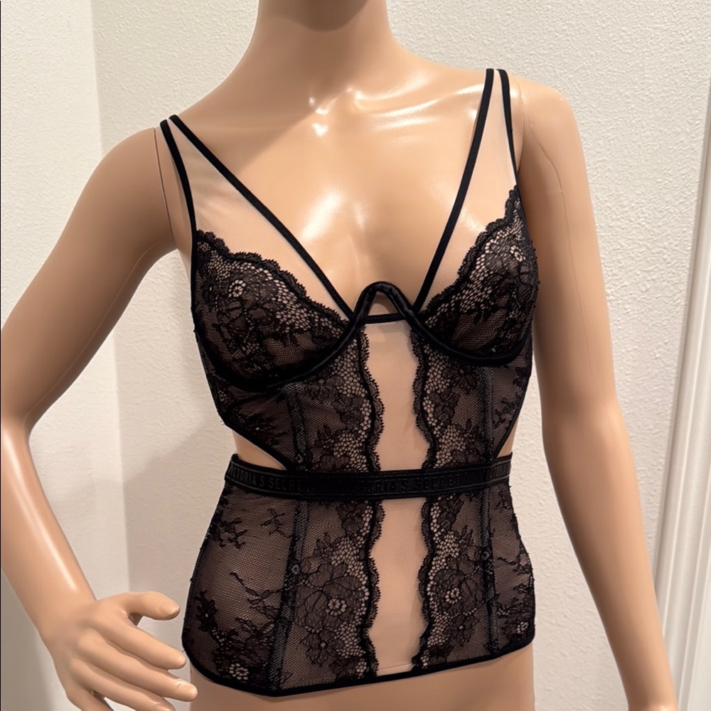 VS Elegant Black Lace top
